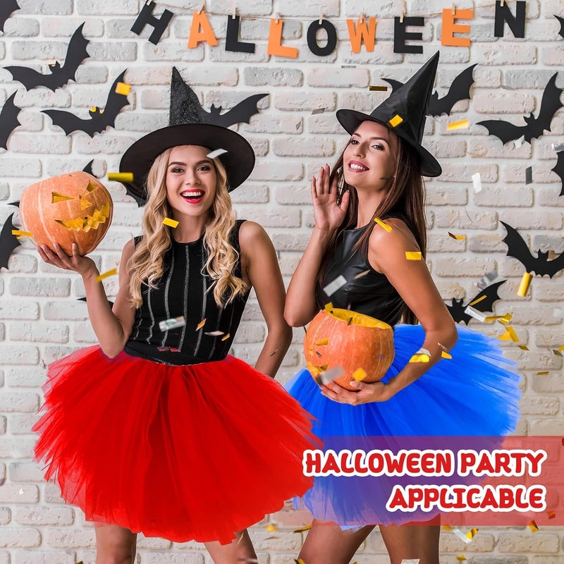Fynnsure Tutu Skirts for Women 5 Layered Tutu 80s Outfit Adult Halloween Costume Women Tulle Skirt Puffy Skirts Dance Skirt - Image 4